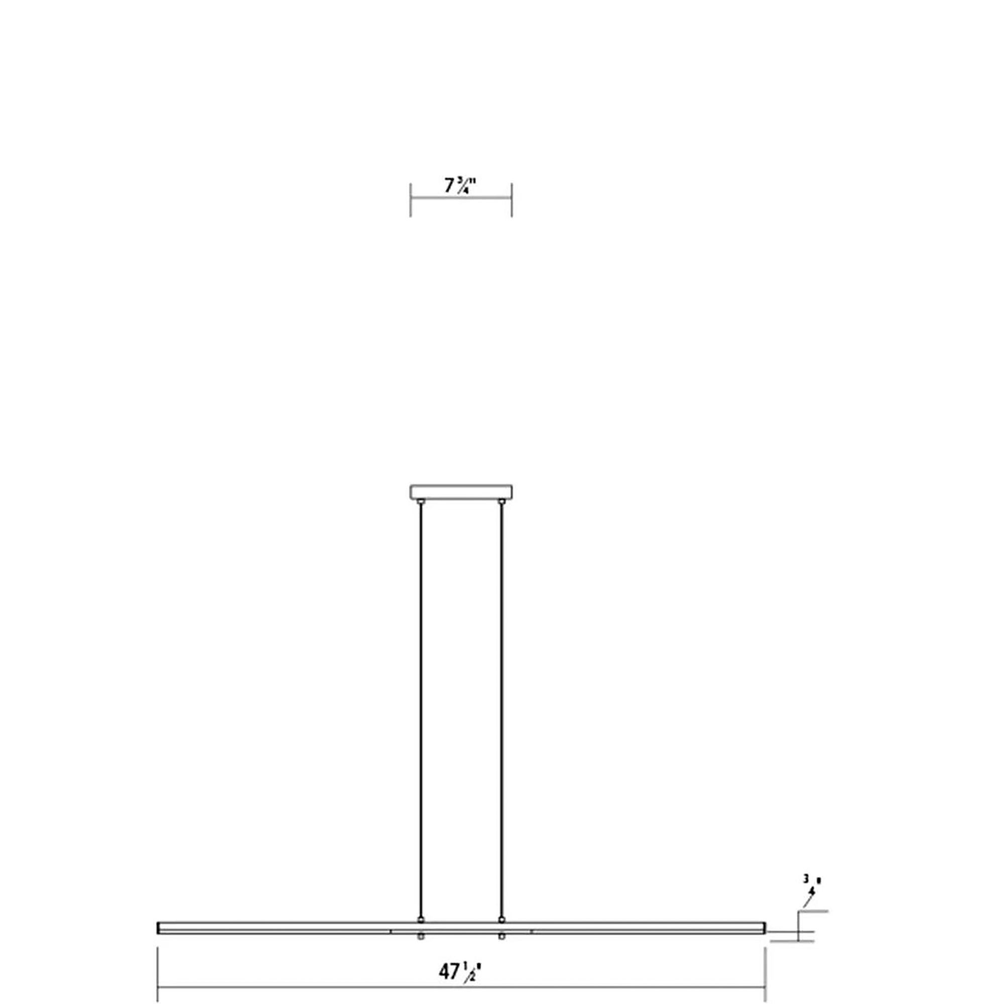 Image 3 Tik.Tak Tandem 47.5" Wide Satin Black LED Pendant more views