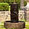 Tiki Column 44" High Relic Lava Outdoor Fountain