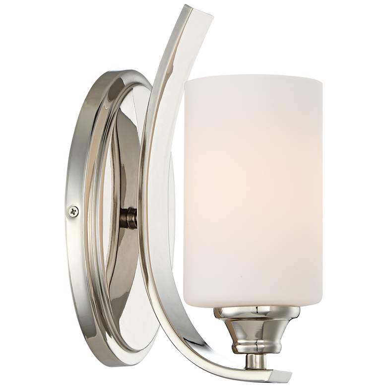 Image 2 Tilbury 10 1/4 inch High Polished Nickel Wall Sconce