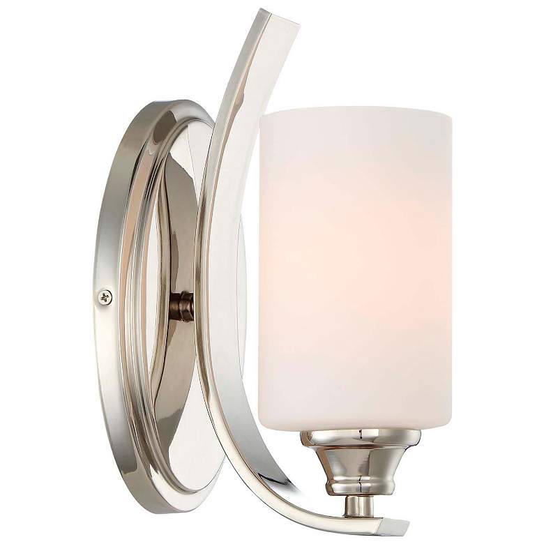 Image 2 Tilbury 10 1/4" High Polished Nickel Wall Sconce