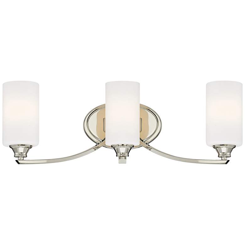 Image 2 Tilbury 24 1/4" Wide Polished Nickel 3-Light Bath Light