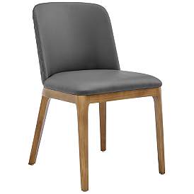 Image1 of Tilde Gray Leatherette Side Chair
