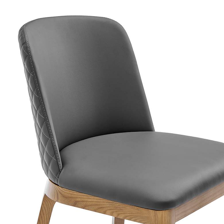 Image 3 Tilde Gray Leatherette Side Chair more views