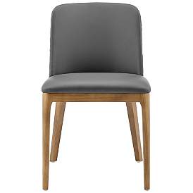 Image5 of Tilde Gray Leatherette Side Chair more views