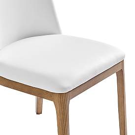 Image2 of Tilde White Leatherette Side Chair more views