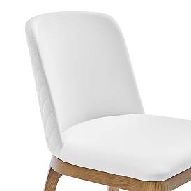 Image3 of Tilde White Leatherette Side Chair more views