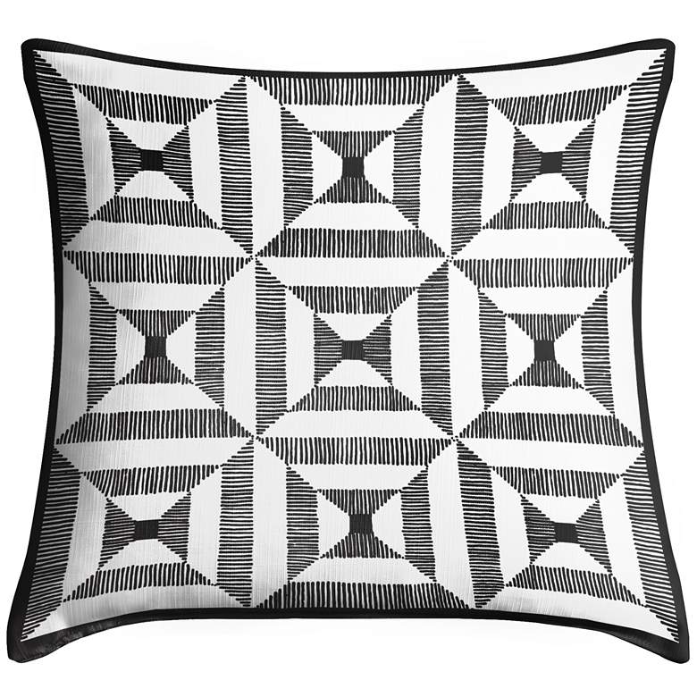 Image 1 Tile Illusion 18 inch Square Throw Pillow