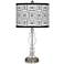 Tile Illusion Giclee Apothecary Clear Glass Table Lamp