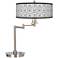 Tile Illusion Giclee CFL Swing Arm Desk Lamp