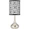 Tile Illusion Giclee Droplet Table Lamp