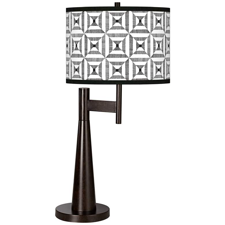 Image 1 Tile Illusion Giclee Novo Table Lamp