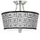 Tile Illusion Tapered Drum Giclee Ceiling Light