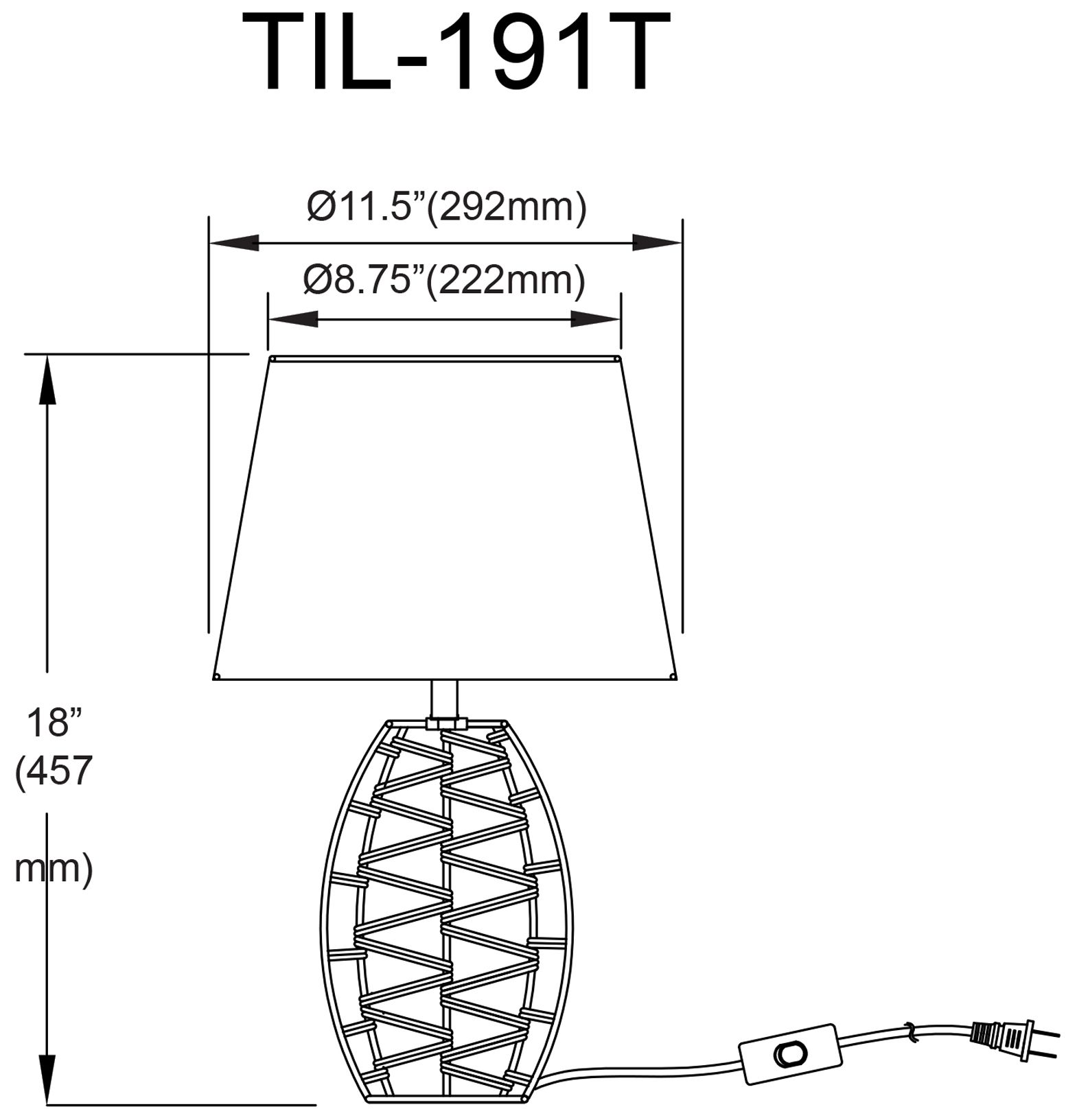 Image 2 Tillie 18" High Natural Finish Table Lamp w/ Beige Shade more views