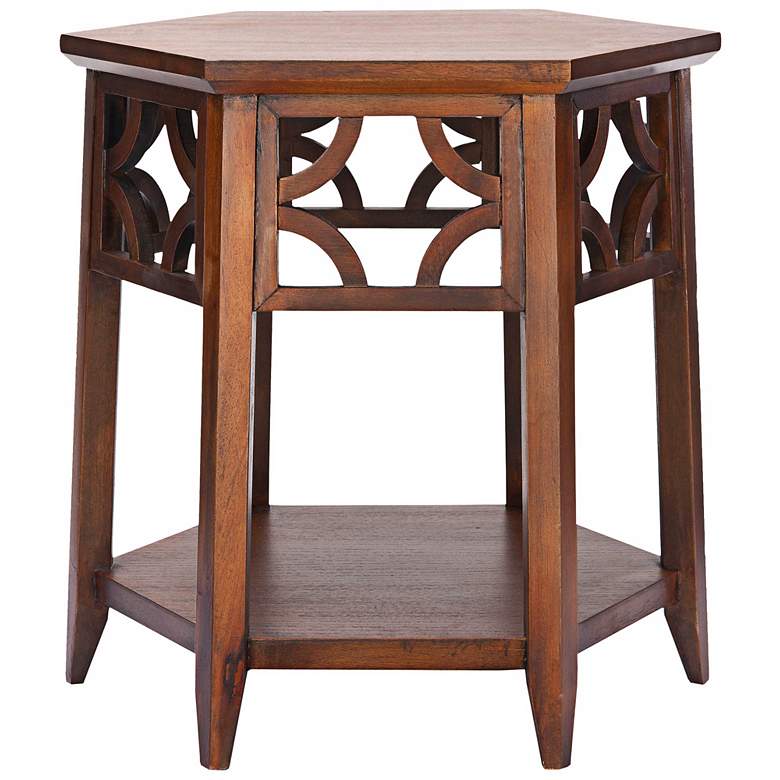 Image 1 Tillson Light Brown Mahogany Side Table