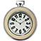 Tilly Pocket Watch Style 16" Round Wall Clock