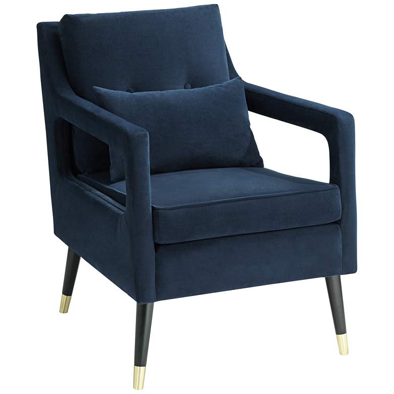Image 3 Tilman Blue Fabric Tufted Accent Chair