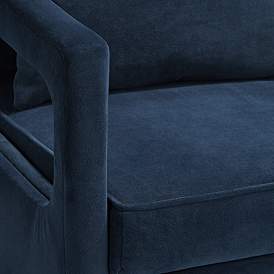 Image5 of Tilman Blue Fabric Tufted Accent Chair more views