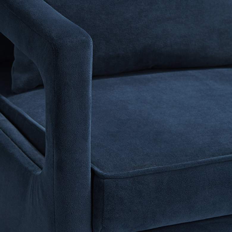 Image 5 Tilman Blue Fabric Tufted Accent Chair more views