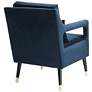 Tilman Blue Fabric Tufted Accent Chair in scene