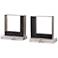 Tilman Brushed Nickel Black Marble Bookends Set of 2