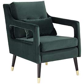 Image2 of Tilman Hunter Green Modern Accent Chair
