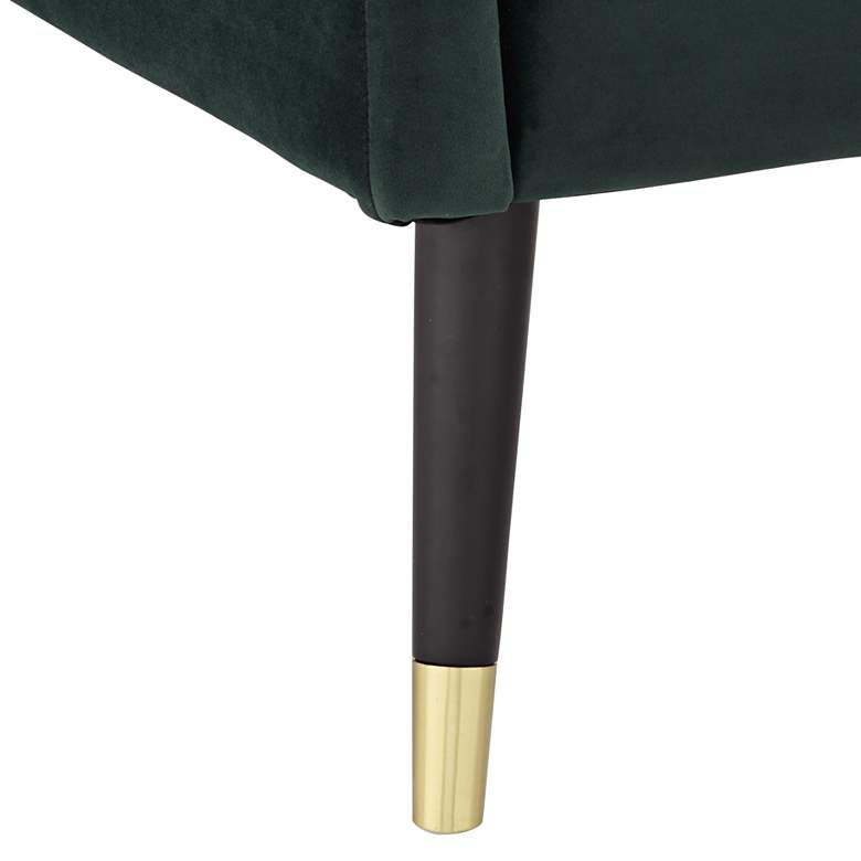 Image 5 Tilman Hunter Green Modern Accent Chair more views