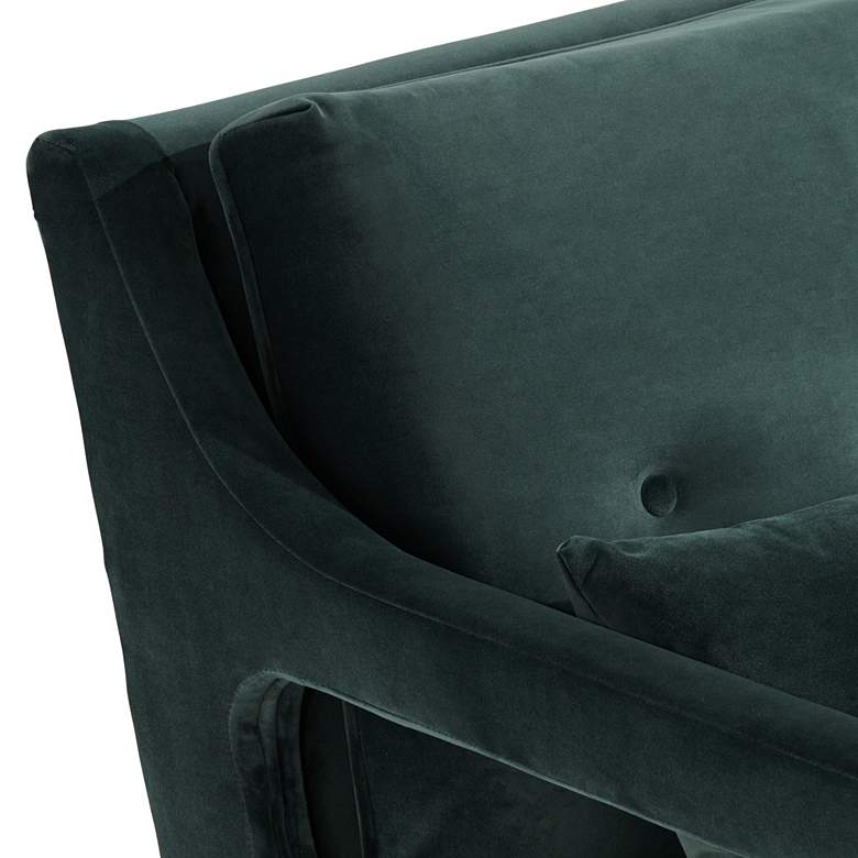 Image 6 Tilman Hunter Green Modern Accent Chair more views