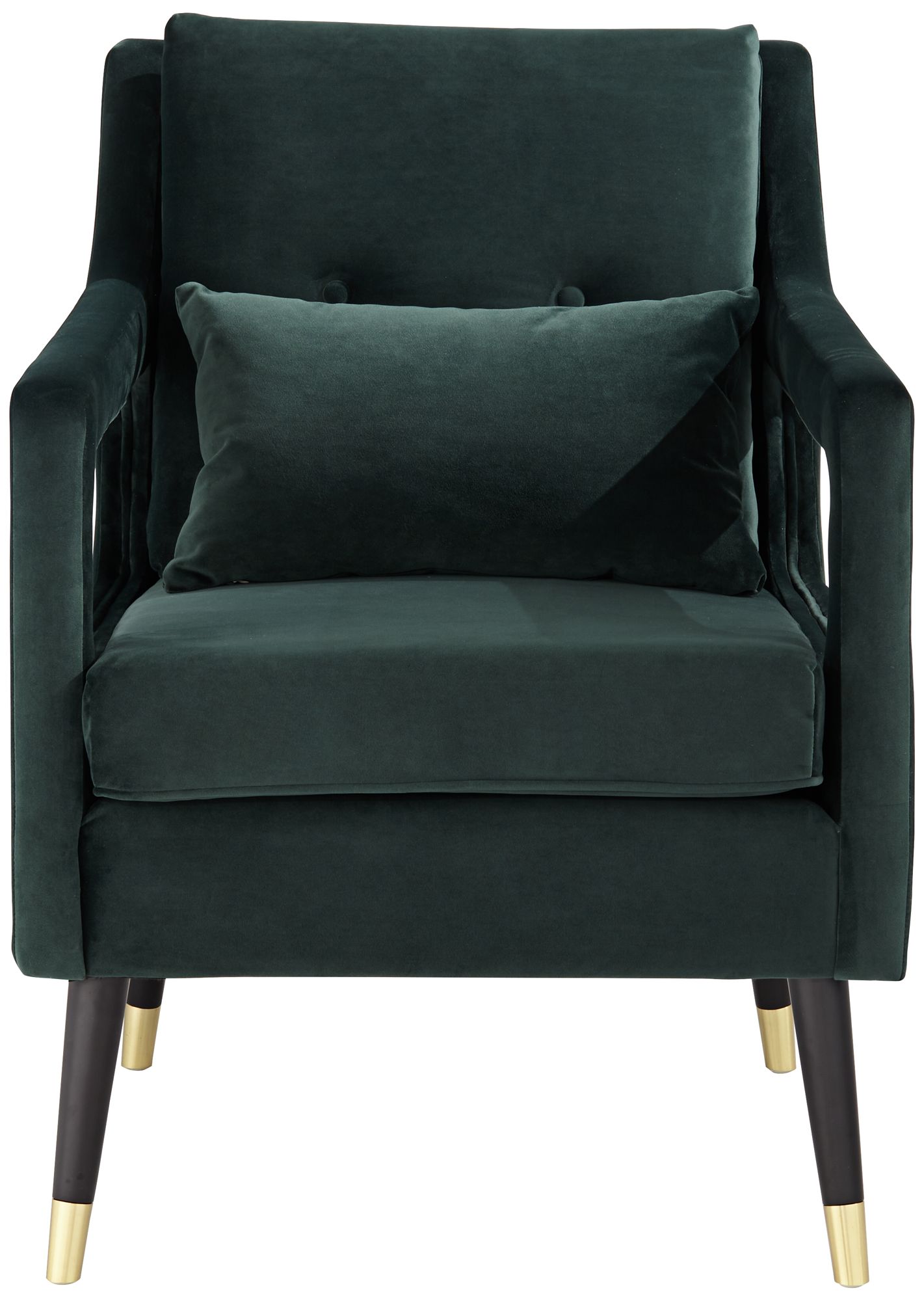 Tilman Hunter Green Modern Accent Chair in scene