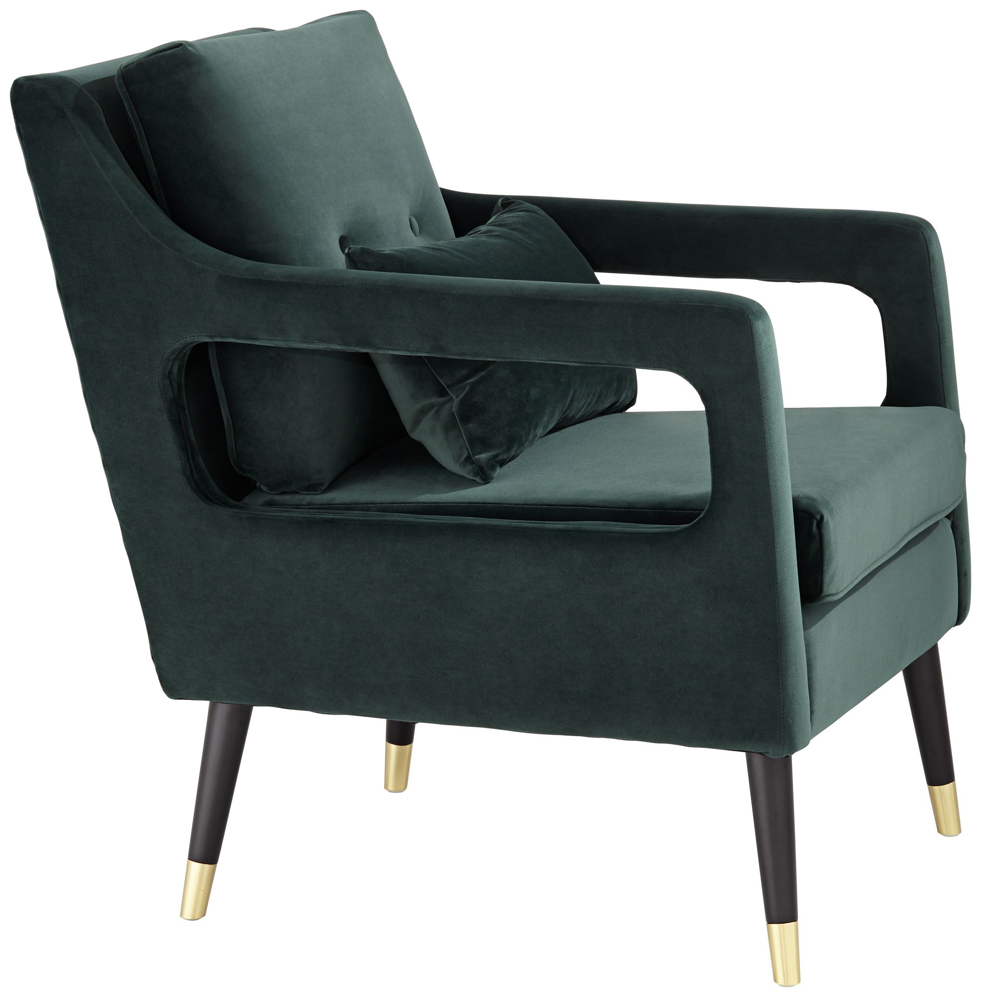 Tilman Hunter Green Modern Accent Chair in scene