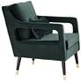 Tilman Hunter Green Modern Accent Chair