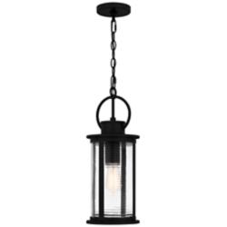 Tilmore 1-Light Matte Black Outdoor Hanging Lantern