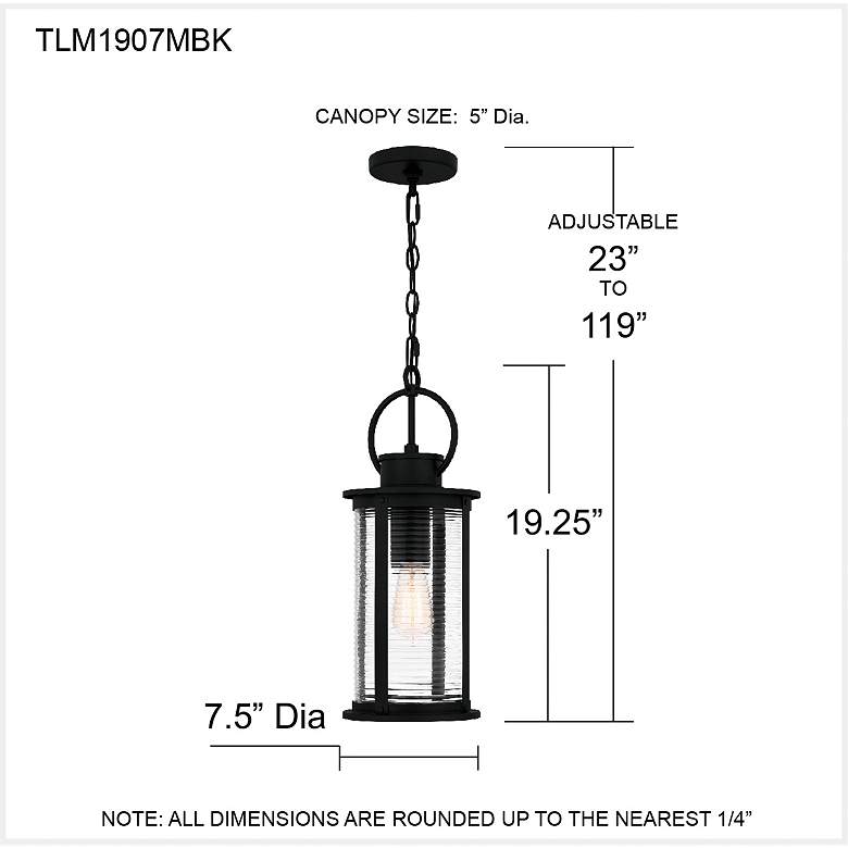 Image 7 Tilmore 1-Light Matte Black Outdoor Hanging Lantern more views