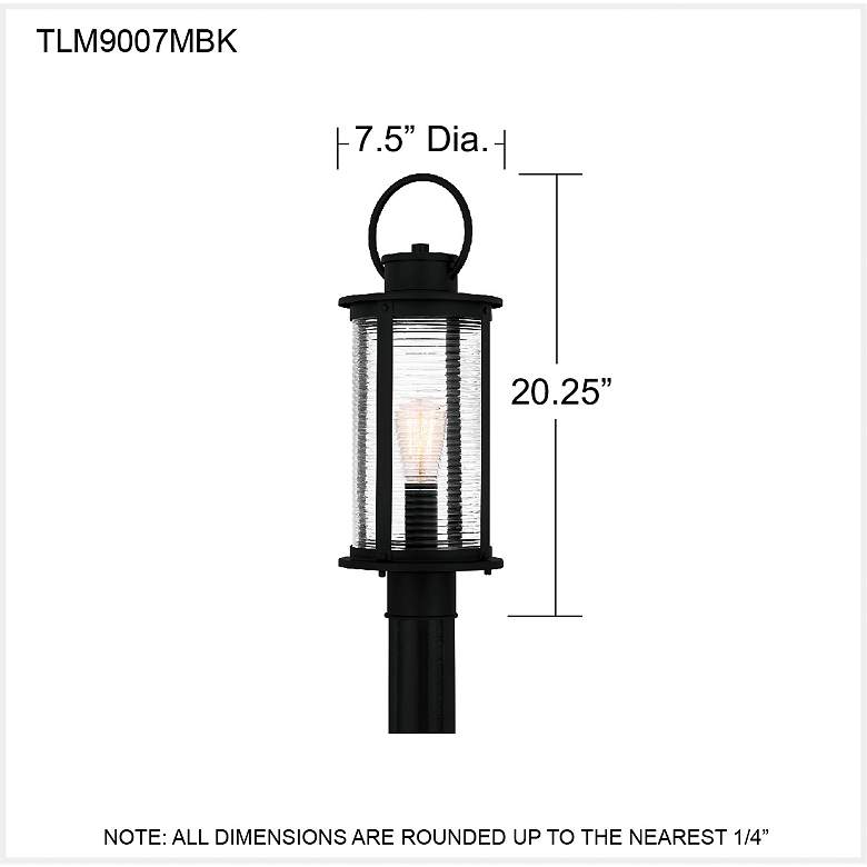 Image 6 Tilmore 1-Light Matte Black Outdoor Post Lantern more views
