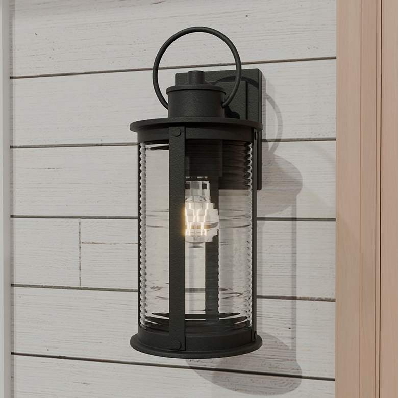 Image 1 Tilmore 1-Light Matte Black Outdoor Wall Lantern