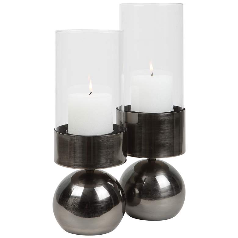 Image 1 Tilston Gunmetal Candleholders, Set/2