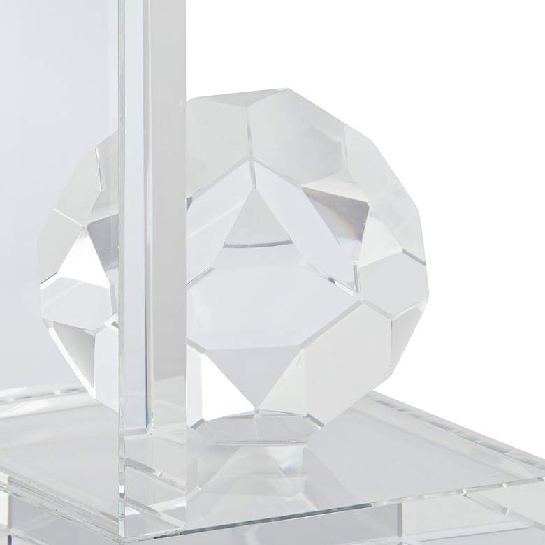Image 3 Tilted Prisms 6 inch High Geometric Crystal Bookends more views