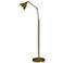 Tim Adjustable Height Antique Brass Metal Arm Floor Lamp