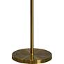 Tim Adjustable Height Antique Brass Metal Arm Floor Lamp