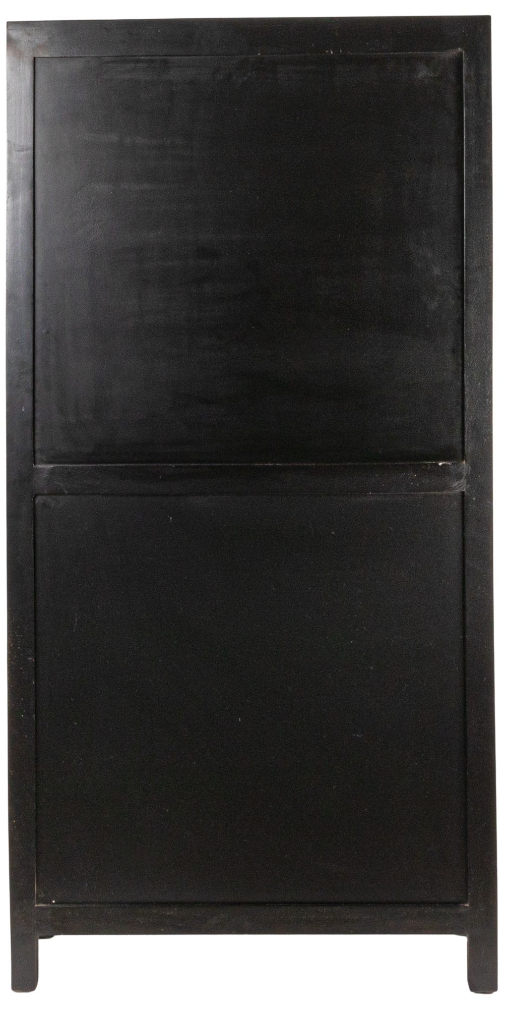 Image 5 Timan 36" Wide Black Mango Wood and Cane Curio Cabinet more views