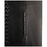 Timan 36" Wide Black Mango Wood and Cane Curio Cabinet