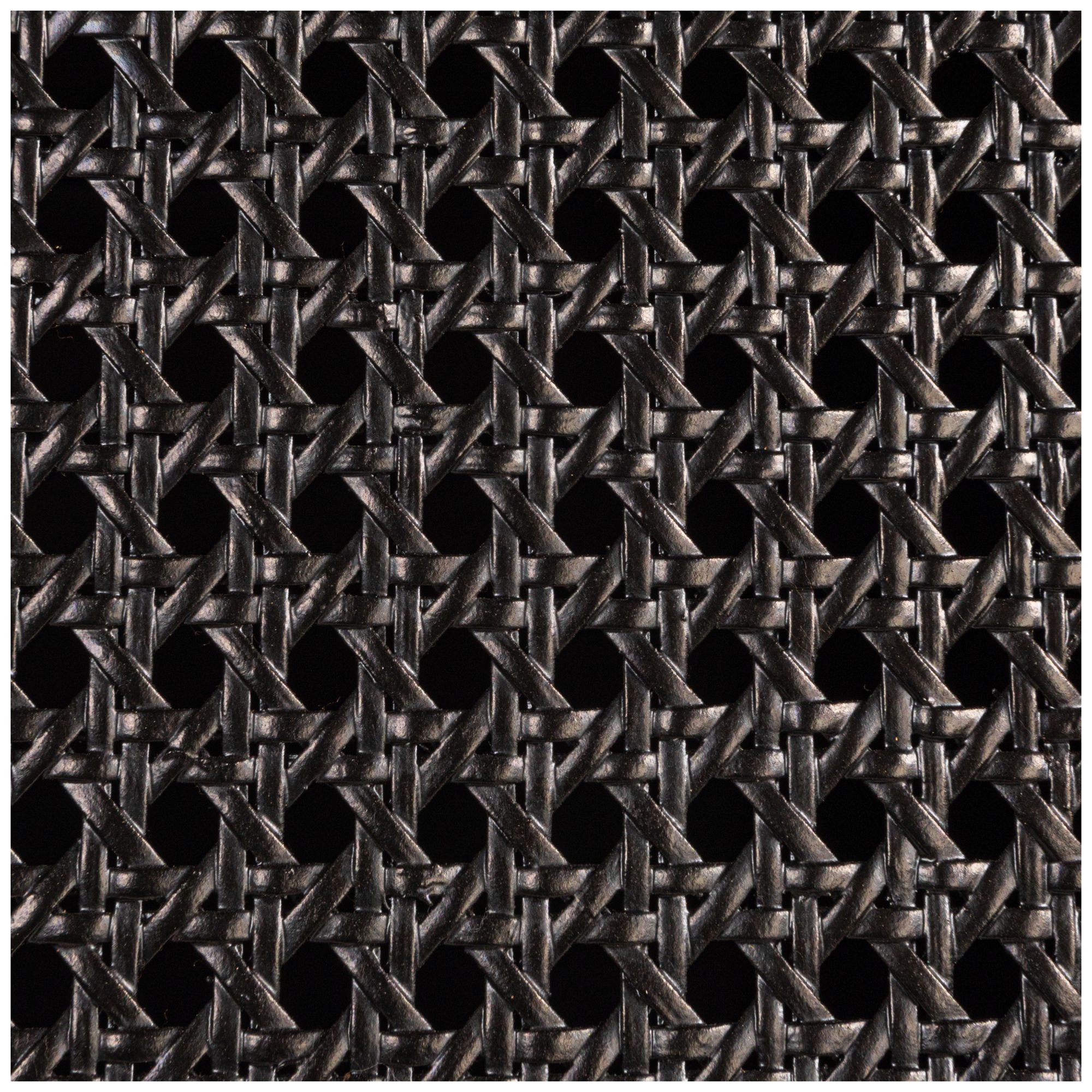 Timan 36" Wide Black Mango Wood and Cane Curio Cabinet