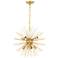 Timber 20" Wide Brass 8-Light Sputnik Pendant
