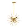 5_Timber 20" Wide Brass 8-Light Sputnik Pendant more views
