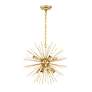 7_Timber 20" Wide Brass 8-Light Sputnik Pendant more views