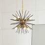 2_Timber 20" Wide Brass and Black 8-Light Sputnik Pendant