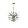 7_Timber 20" Wide Brass and Black 8-Light Sputnik Pendant more views