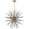 Timber 30" Wide Brass and Black Sputnik 8-Light Pendant