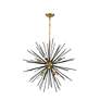 4_Timber 30" Wide Brass and Black Sputnik 8-Light Pendant more views