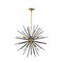 5_Timber 30" Wide Brass and Black Sputnik 8-Light Pendant more views