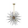 6_Timber 30" Wide Brass and Black Sputnik 8-Light Pendant more views